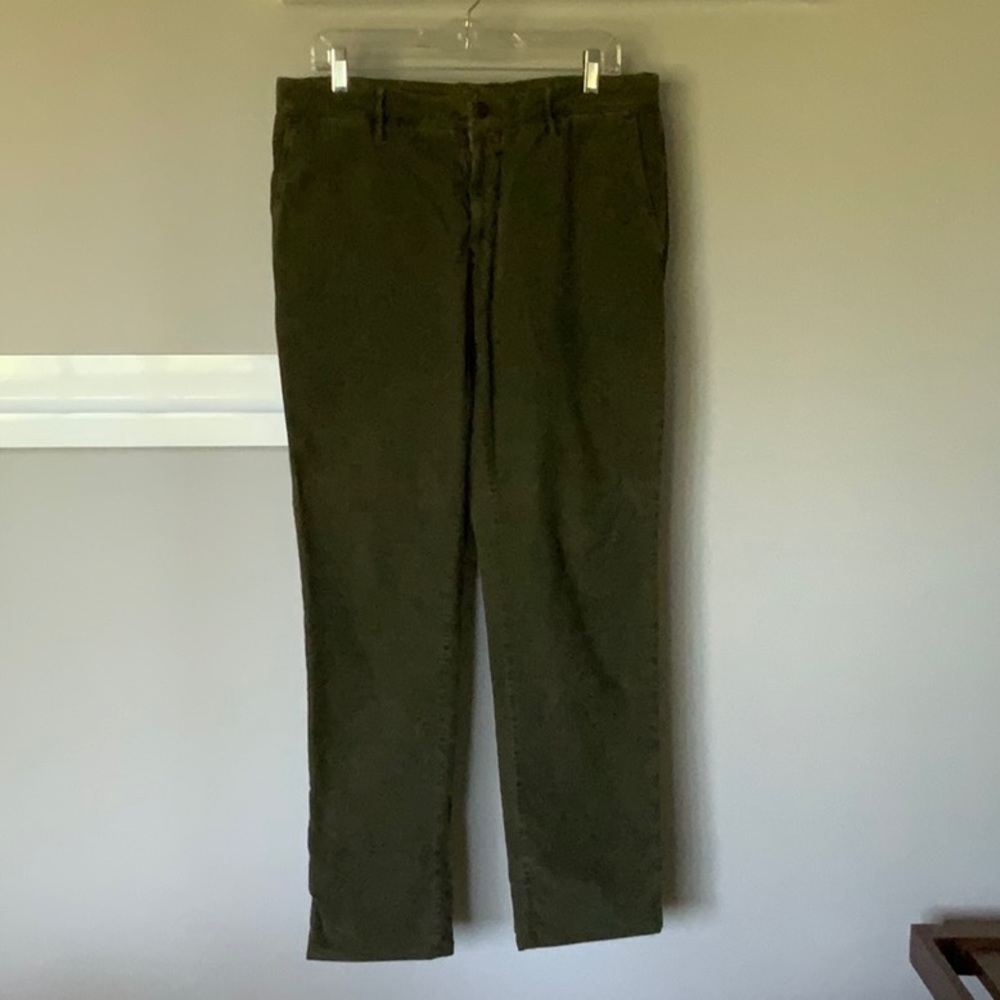 Incotex Men's Corduroy Pants - Olive Green